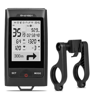 Shanren Wireless Large Size Screen GPS Bicycle Computer with Waterproof Headlight