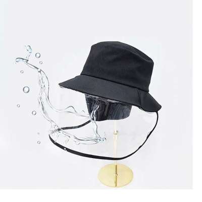 Anti droplets custom bucket hat with face shield cover