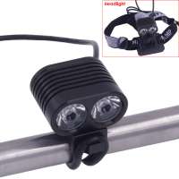 Waterproof Rechargeable Bike Light Set 2*XM-L T6 LED POWERFUL Bike Headlight for Cycling