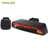 Meilan Bike Intelligent Tail Light Waterproof USB Rechargeable Bicycle Turninglight MTB Bike Automatic Brake  Light